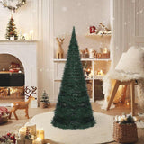 Vidaxl kunstkerstboom avec un éclairage pop-up 150 cm vert