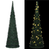 Vidaxl Kunstkerstboom avec un éclairage pop-up 210 cm vert