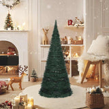 Vidaxl Kunstkerstboom with lighting pop-up 210 cm green