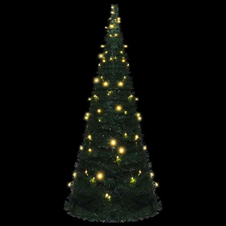 Vidaxl Kunstkerstboom avec un éclairage pop-up 210 cm vert