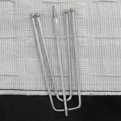 Vidaxl rideaux en lin Look Blackout Hooks 2 ST 140x225 cm noir