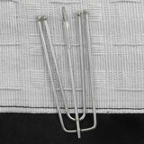 Vidaxl rideaux en lin Look Blackout Hooks 2 ST 140x245 cm noir
