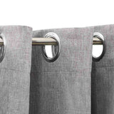 Vidaxl rideaux en lin look accablant les yeux 2 st 140x175 cm gris
