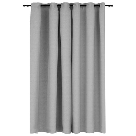 Vidaxl rideau lin Look accablant avec les yeux 290x245 cm gris