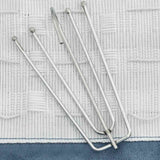 Vidaxl zavese Lanen Look Blackout Hooks 2 St 140x245 cm modre