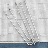 Vidaxl rideaux en lin Look Blackout Hooks 2 ST 140x245 cm bleu