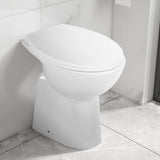 Vidaxl toilet raised 7 cm soft-close borderless ceramic white