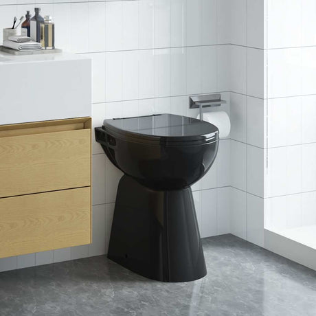 Vidaxl Edge sans bord 7 cm hauteur surélevée en céramique de serre en noir