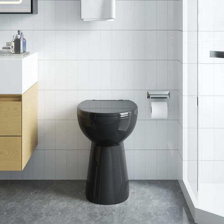 Vidaxl Edge sans bord 7 cm hauteur surélevée en céramique de serre en noir