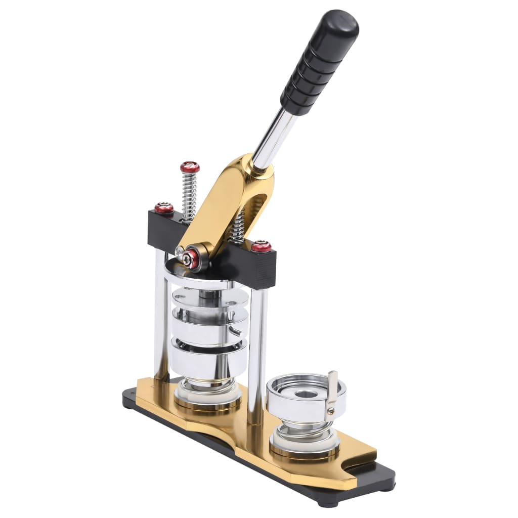 Machine de bouton Vidaxl avec des cercles Draaipunch 58 mm