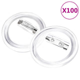 VidaXL Boutons avec épingles 100 pcs 37 mm acrylique
