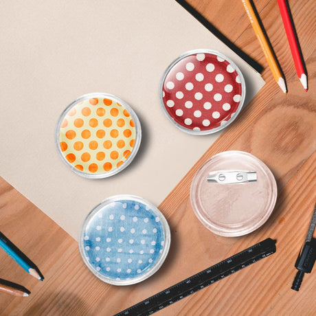 VidaXL Boutons avec épingles 100 pcs 37 mm acrylique