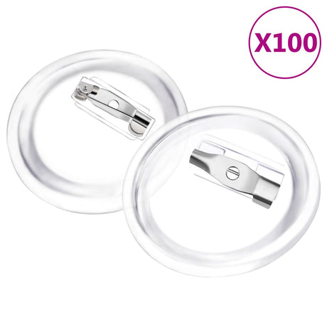 VidaXL Boutons avec épingles 100 pcs 25 mm acrylique