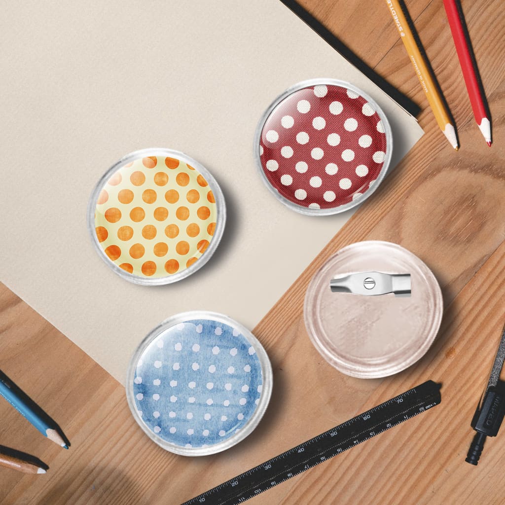 VidaXL Boutons avec épingles 100 pcs 25 mm acrylique