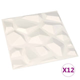 Panneaux muraux vidaxl 12 pcs 3 m² 0,5 x0,5 m