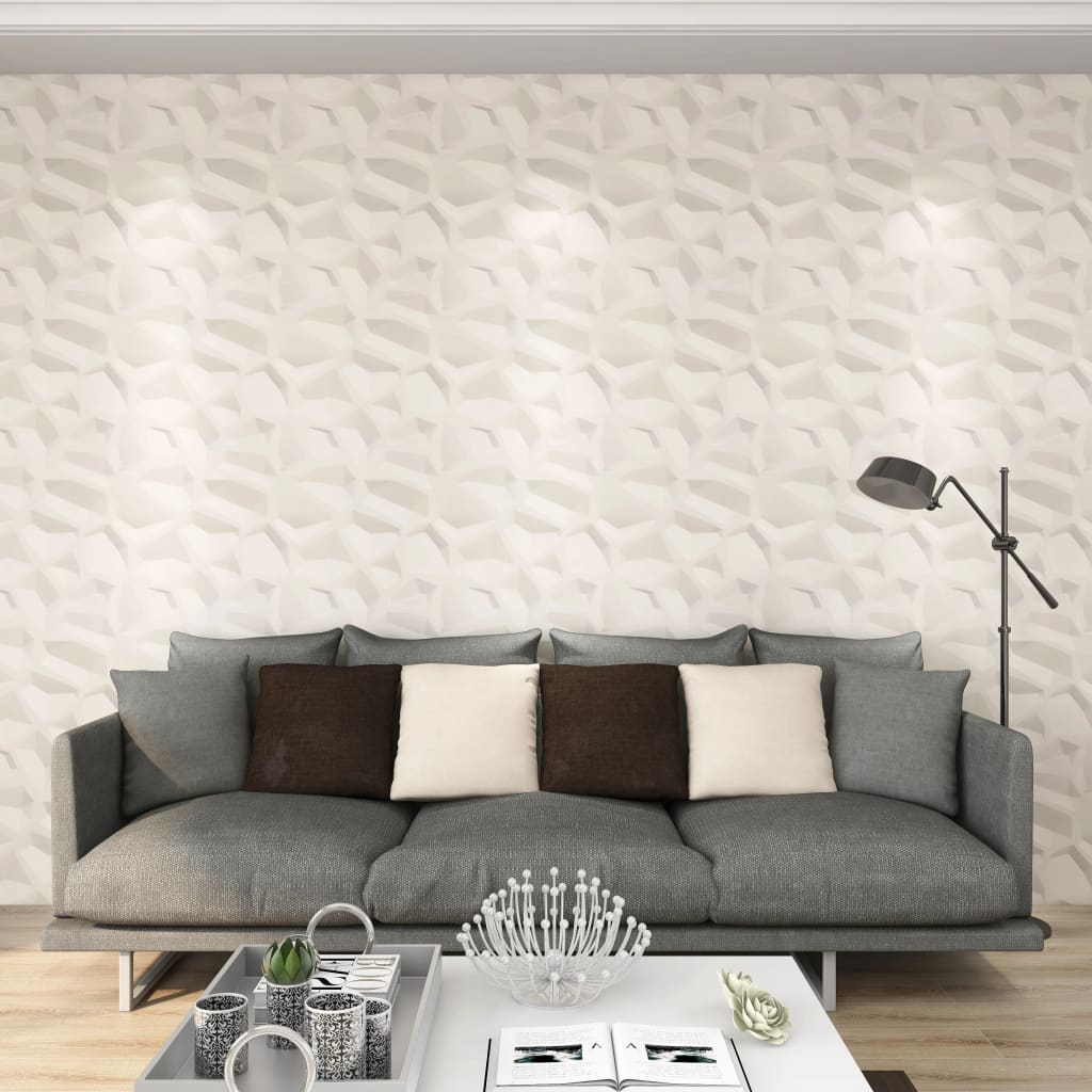 Vidaxl Wall panels 12 pcs 3 m² 0.5x0.5 m