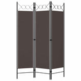 Vidaxl kamerscherm met 3 panelen 120x180 cm bruin