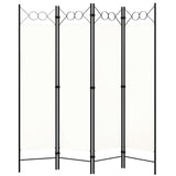 Vidaxl kamerscherm met 4 panelen 160x180 cm wit