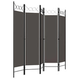 Vidaxl kamerscherm met 5 panelen 200x180 cm antraciet