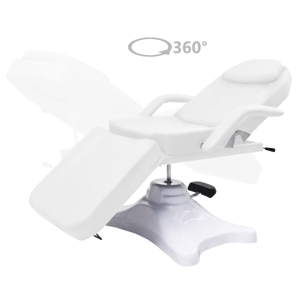 Vidaxl Massage Table 180x62X (86,5-118) CM WHITE