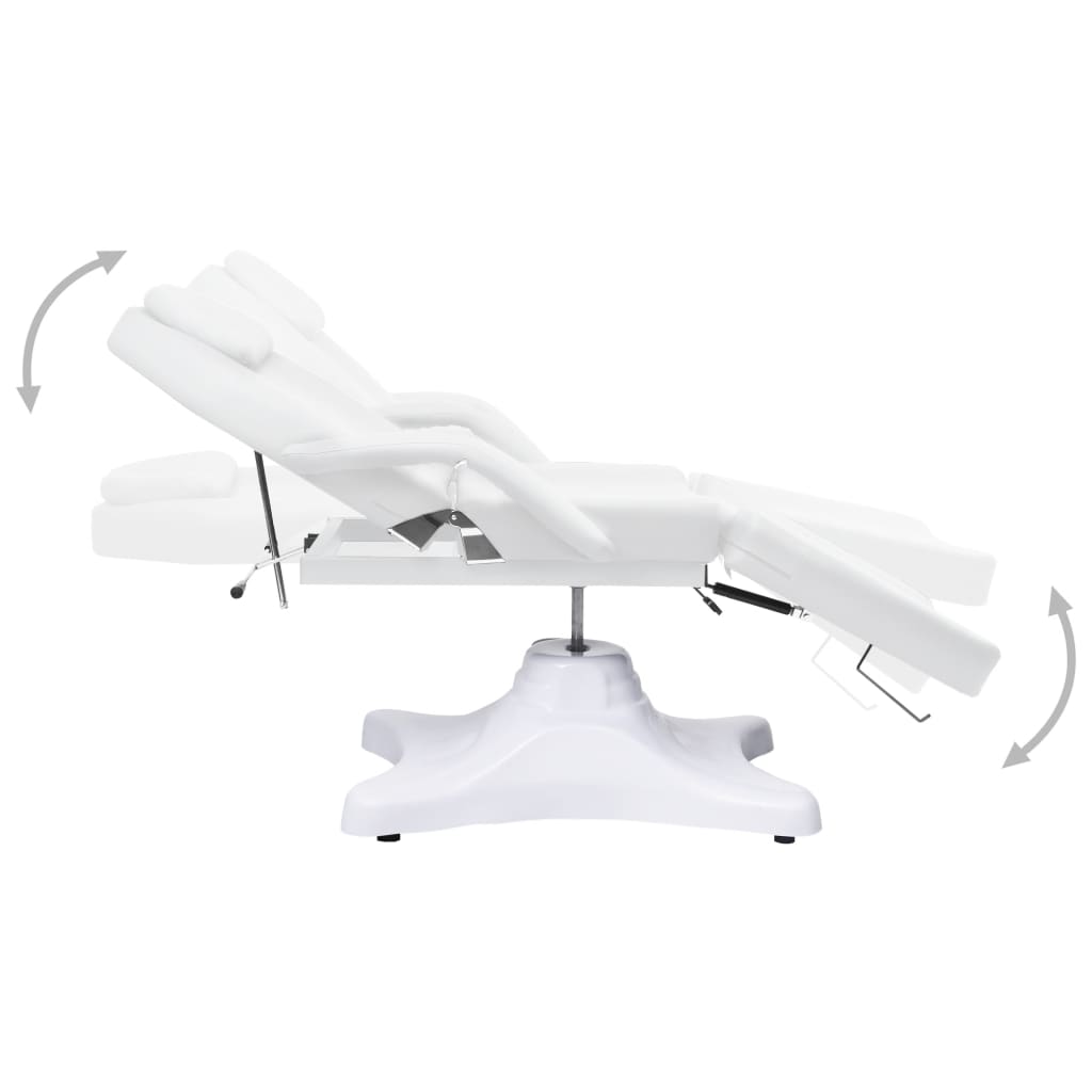 Vidaxl Massage Table 180x62X (86,5-118) CM WHITE