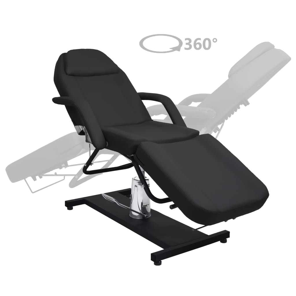 Vidaxl Massage Table 180x62x (87-112) cm schwaarz