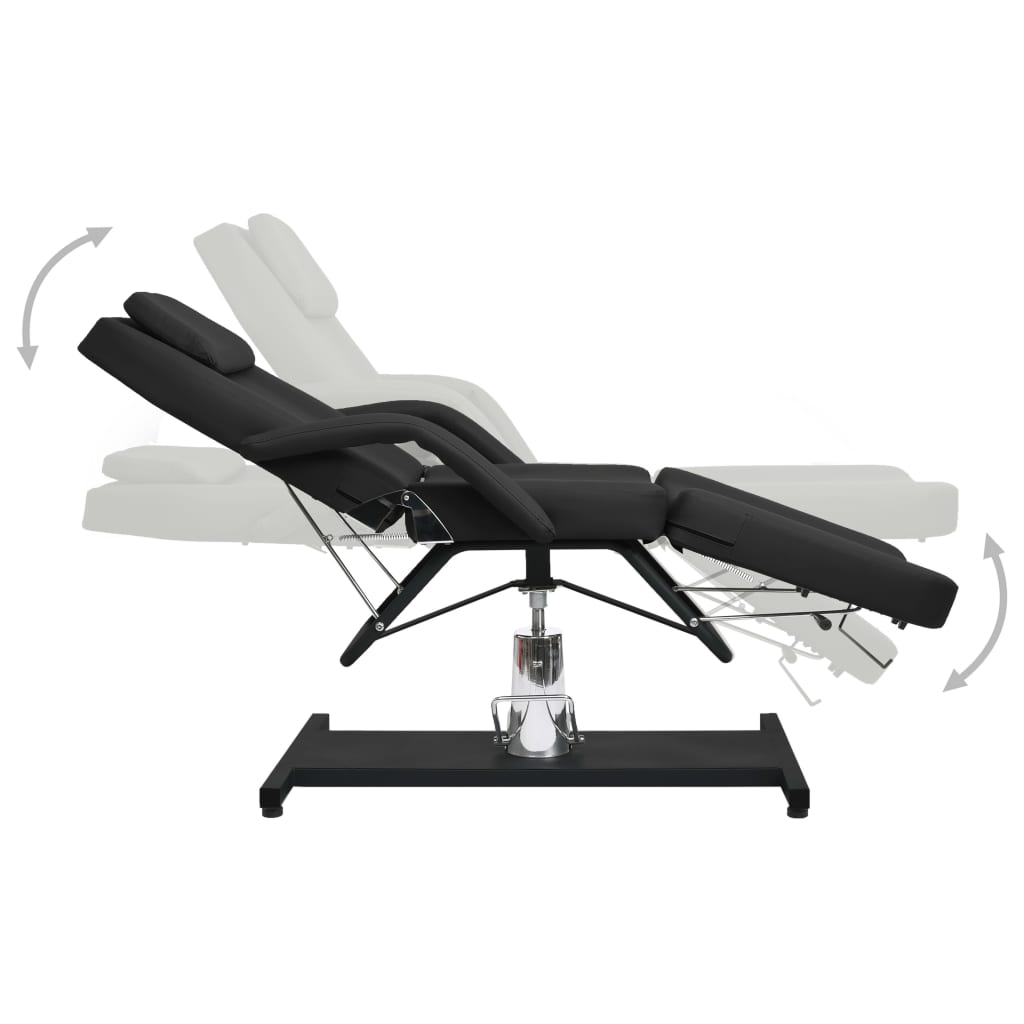 Vidaxl Massage Tabell 180x62x (87-112) cm svart