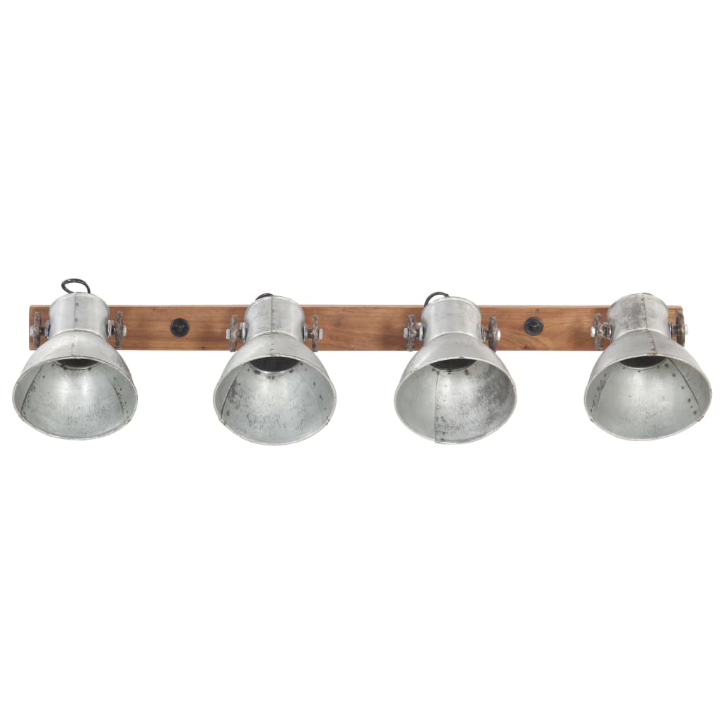 Vidaxl Wall Lamp Industrial E27 90x25 cm srebrno obarvano