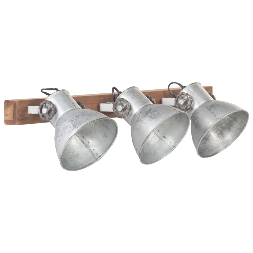 Vidaxl Wall Lamp Industrial E27 65x25 CM Silverfärgad