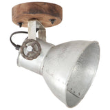 Vidaxl vegg taklamper industriell 2 st e27 20x25 cm sølvfarget