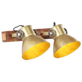 Vidaxl Wall Lamp Industrial E27 45x25 cm messing -farget