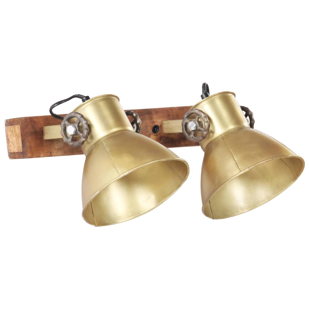 Vidaxl Wall Lamp Industrial E27 45x25 cm Brass -colorato