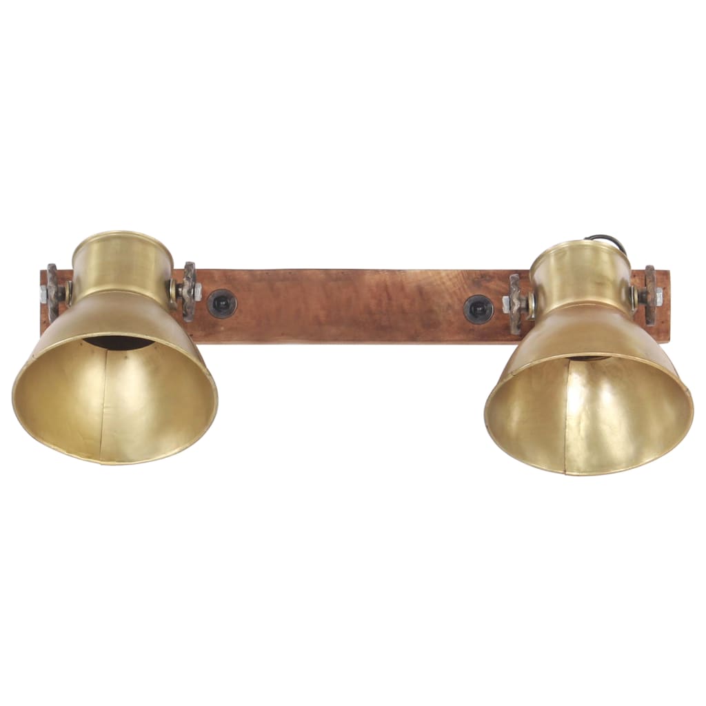 Vidaxl Wall Lamp Industrial E27 45x25 cm Brass -colorato