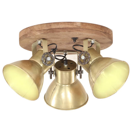 VidaXL Plafonnier industriel 25 W E27 42x27 cm couleur laiton