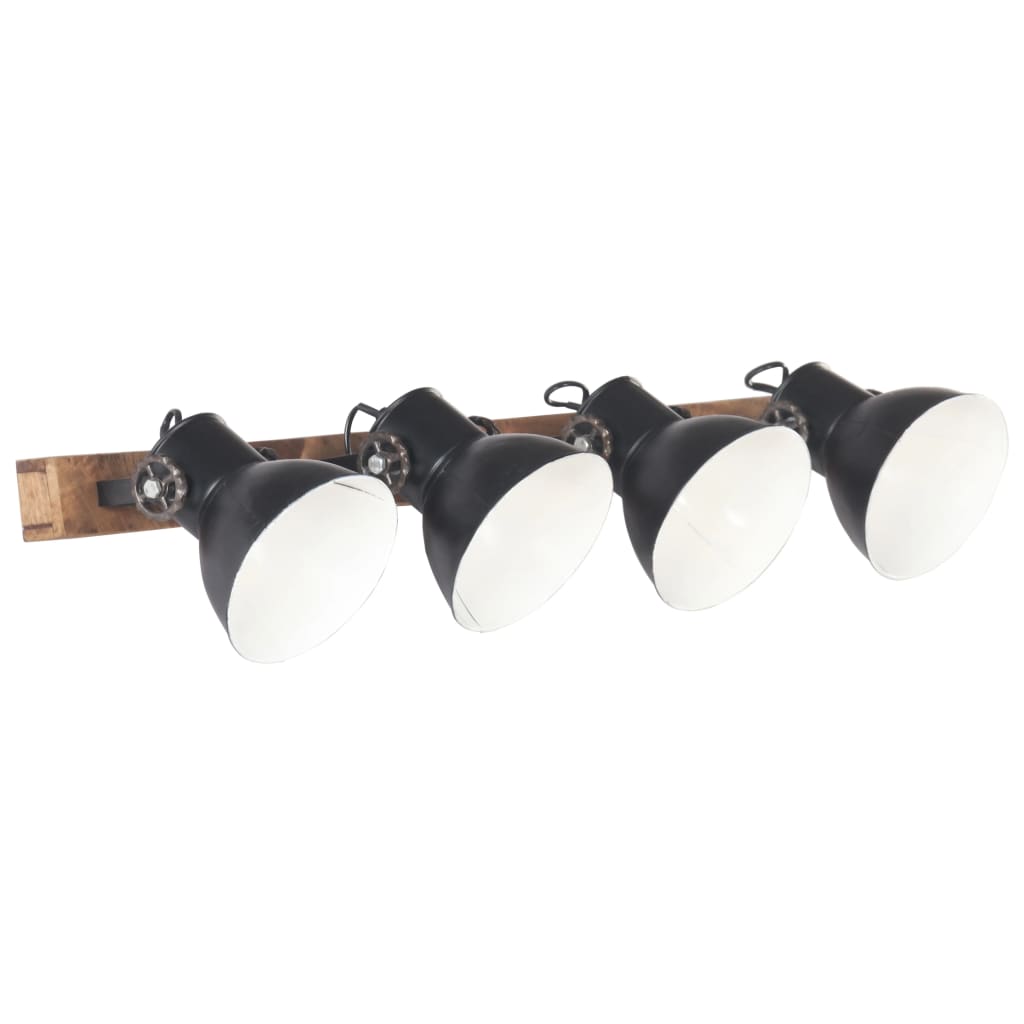 Vidaxl Wall Lamp Industrial E27 90x25 cm noir