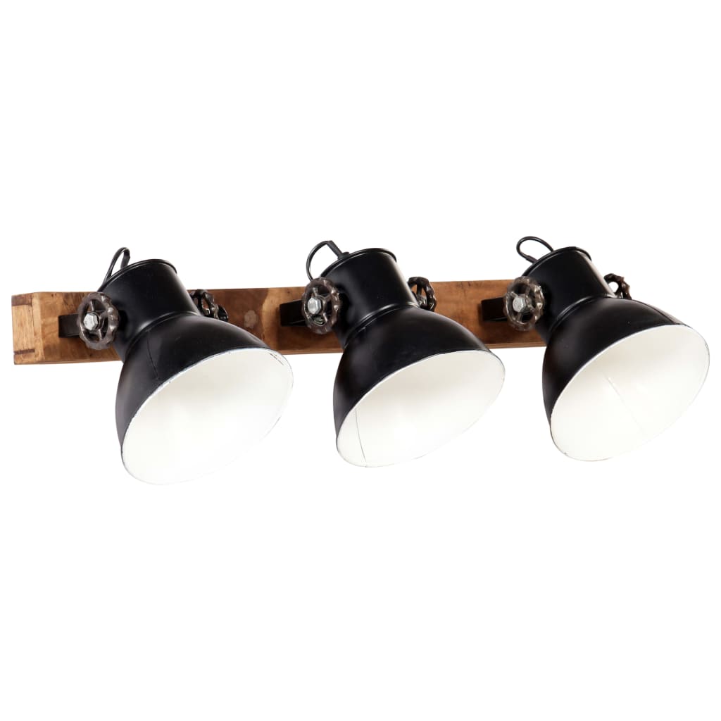 Vidaxl Wall Lamp Industrial E27 65x25 cm noir