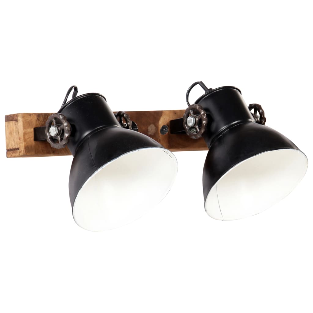 Vidaxl Wall Lamp Industrial E27 45x25 cm sort