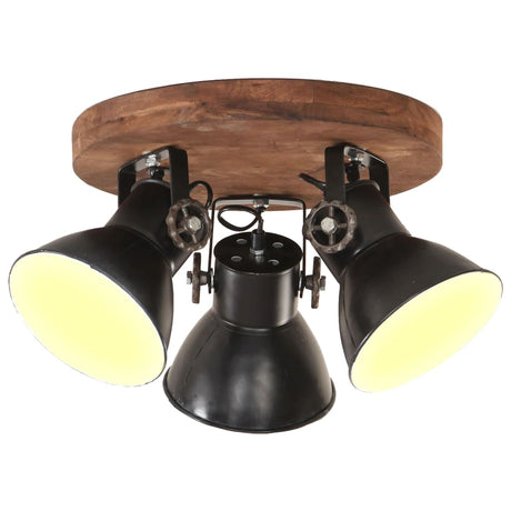 VidaXL Plafonnier industriel 25 W E27 42x27 cm noir