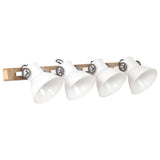 Vidaxl Wall Lamp industriale E27 90x25 cm bianco