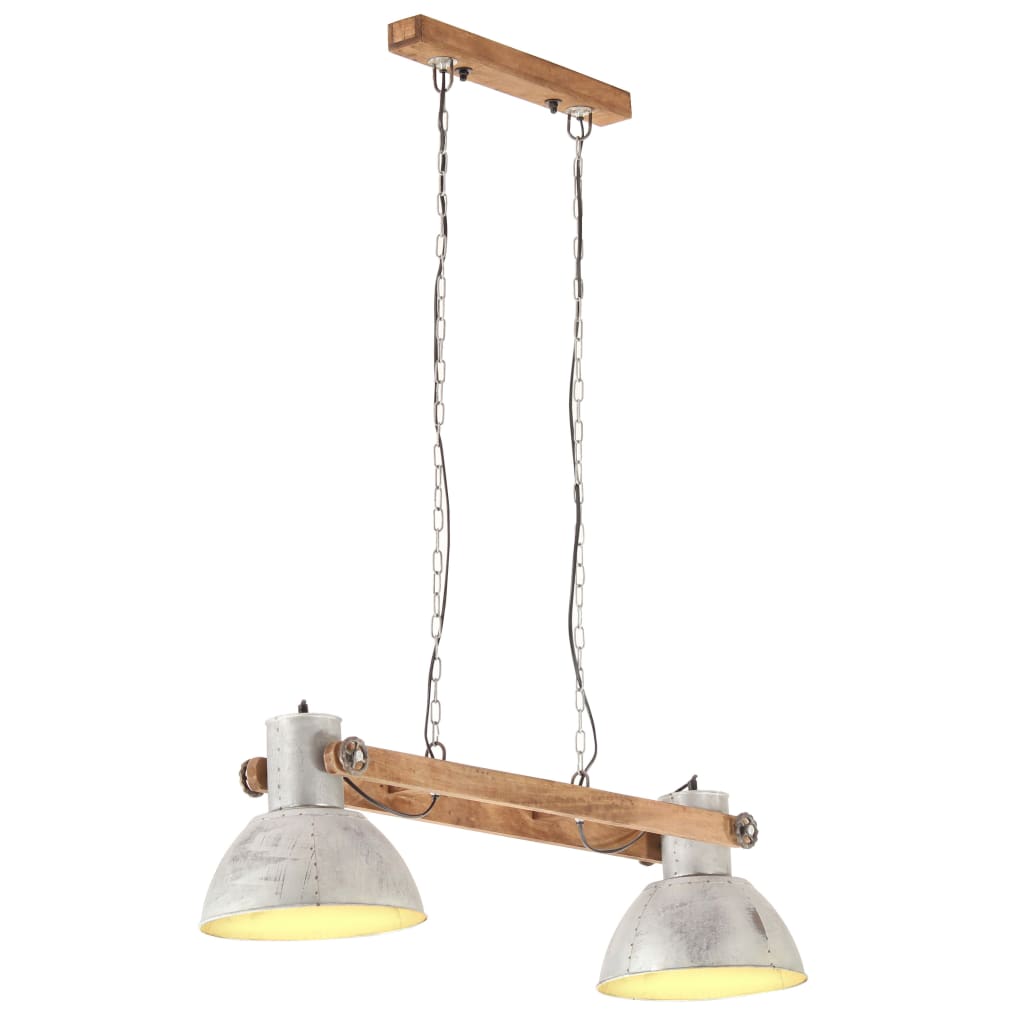 Lampa wisząca Vidaxl Industrial 25 W E27 109 cm srebrna