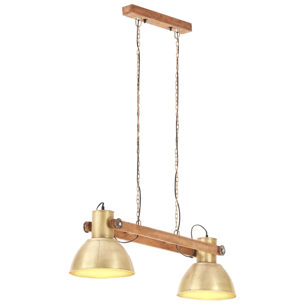 Vidaxl Hanging Lamp Industrial 25 W E27 109 cm en laiton -colored