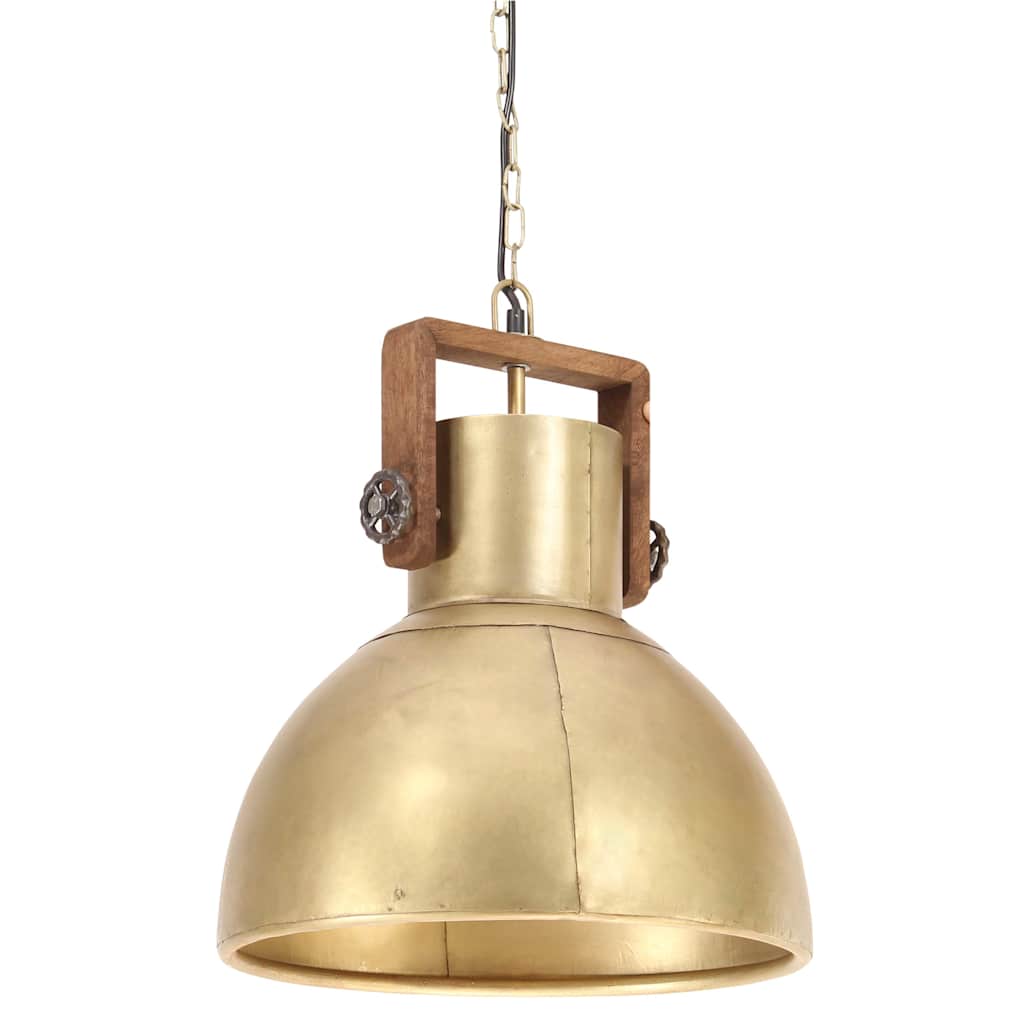 Vidaxx lampe suspendue industrielle ronde 25 w e27 40 cm couleur laiton