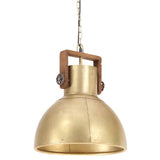 Vidaxx lampe suspendue industrielle ronde 25 w e27 40 cm couleur laiton