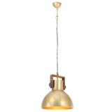 Vidaxx lampe suspendue industrielle ronde 25 w e27 40 cm couleur laiton