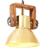 Vidaxx lampe à suspension industrielle ronde 25 w e27 19 cm couleur laiton