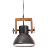 VidaXL lampe suspendue industrielle ronde 25 w e27 19 cm noir