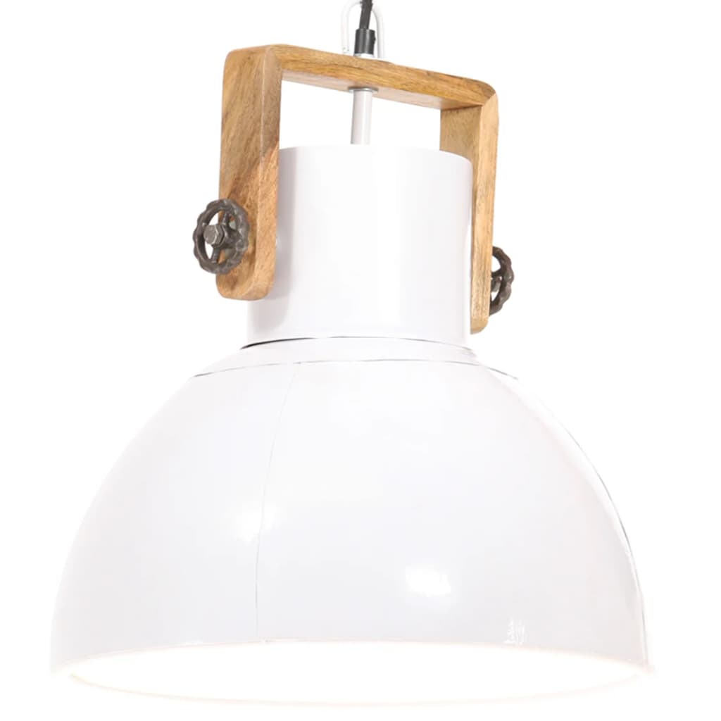 Vidaxl Hanging Lamp Industrial um 25 W e27 40 cm Weiß