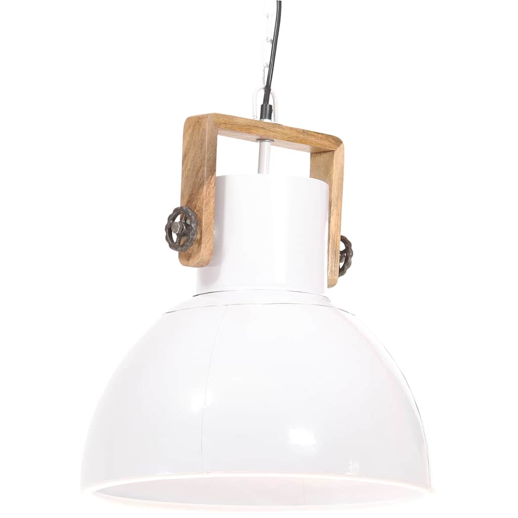 Vidaxl suspendu industriel environ 25 w e27 40 cm blanc