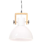 Vidaxl Hanging Lamp Industrial Rundt 25 w e27 30 cm hvit