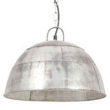 VidaXL lampe suspendue industrielle vintage ronde 25 w e27 41 cm couleur argent